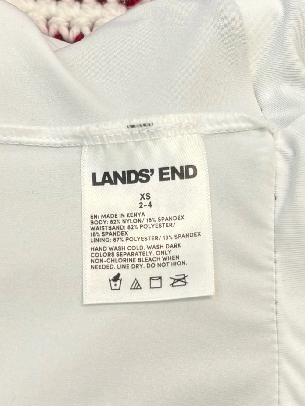 NWT Lands' End Women Zipper Front Swim Dress, Sz XS, Black with White Trim - Picture 10 of 16